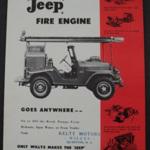 CJ5 Fire Jeep Ad
