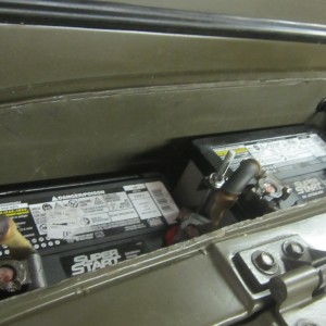 New Batteries With Hold Downs Installed