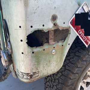 Halfway Done With Hole Patch