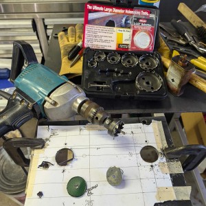 Hole Saw - Pedal Plate