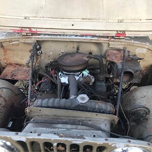 1966 CJ-6A TP Engine Front.jpg