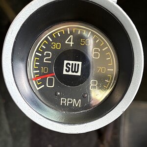 Vintage Stewart Warner tachometer